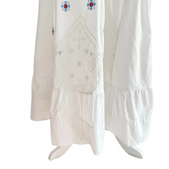 NEW Free People Dewdrop Maxi Dress White Ivory Floral Lace Size M NWT - Picture 14 of 16